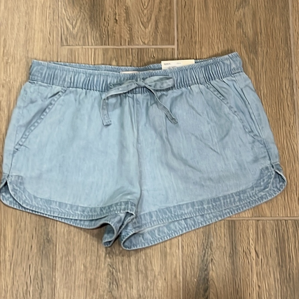Jean Short Low Rise Soft Shortie Dolphin Light Blue Women So Kohl Elastic Summer - Picture 6 of 10